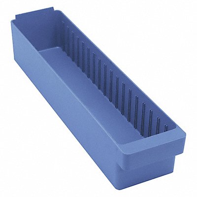 QUANTUM STORAGE SYSTEMS QED603BL F1579 Drawer Bin Blue Polystyrene 4 5/8 in