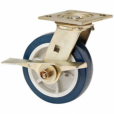 GRAINGER 1NUX5 Standard Plate Castor Swivel 900 lb.