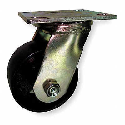 GRAINGER 1NVC6 Standard Plate Castor Swivel 1200 lb.