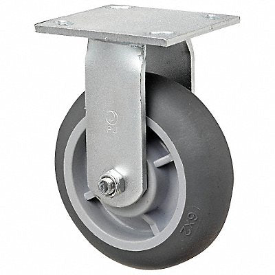 GRAINGER 1NVD8 Standard Plate Castor Rigid 450 lb.