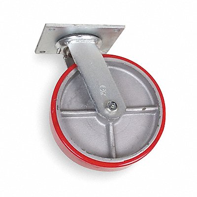 GRAINGER 1NVL7 Standard Plate Castor Swivel 1050 lb.