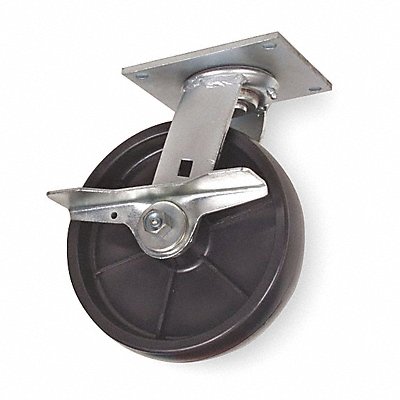 GRAINGER 1NVP5 Standard Plate Castor Swivel 1000 lb.