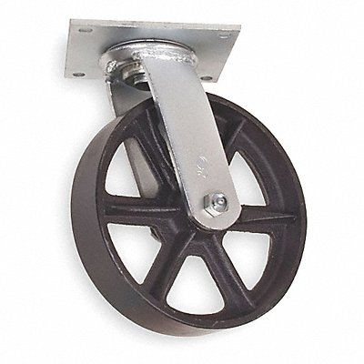 GRAINGER 1NVP7 Standard Plate Castor Swivel 1200 lb.
