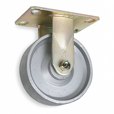 GRAINGER 1NVU3 Standard Plate Castor Rigid 1750 lb.