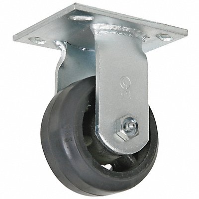 GRAINGER 1NWJ5 Standard Plate Castor Rigid 410 lb.