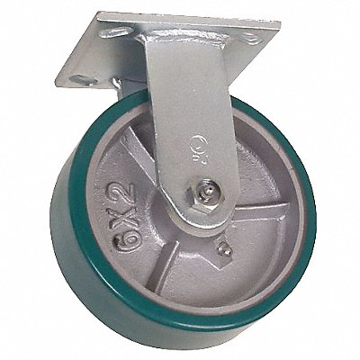 GRAINGER 1NWJ9 Standard Plate Castor Rigid 700 lb.