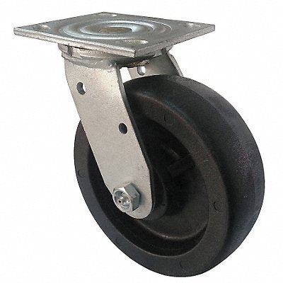 GRAINGER 1NWN3 Standard Plate Castor Swivel 800 lb.