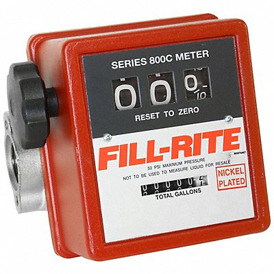 FILL-RITE 807CN1 Meter 1 in FNPT 5-20 gpm