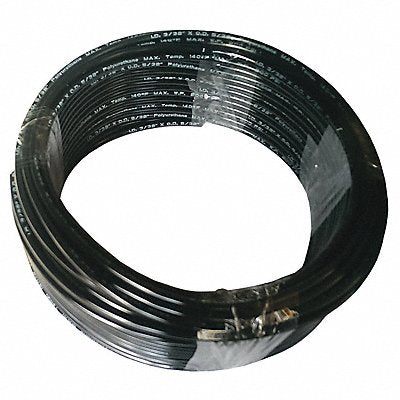 GRAINGER 1PBL9 Tubing 3/32In IDx5/32 In OD 100 Ft Black