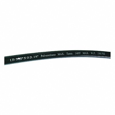 GRAINGER 1PBN1 Tubing 5/32In. IDx1/4 In OD 100 Ft Black