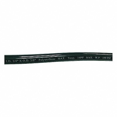 GRAINGER 1PBN2 Tubing 1/4 in IDx3/8 In OD 100 Ft Black