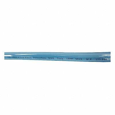 GRAINGER 1PBR8 Tubing 5 IDx8mm OD 100 Ft Clear Blue
