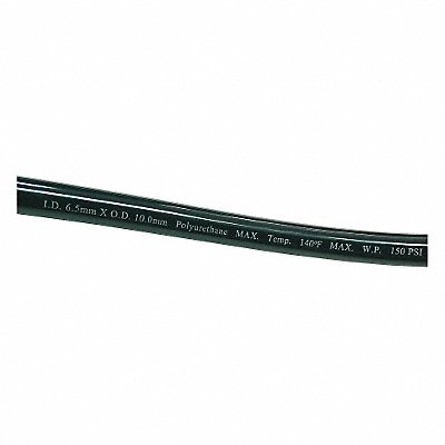 GRAINGER 1PBT2 Tubing 6.5mm ID x 10mm OD 100 Ft Black