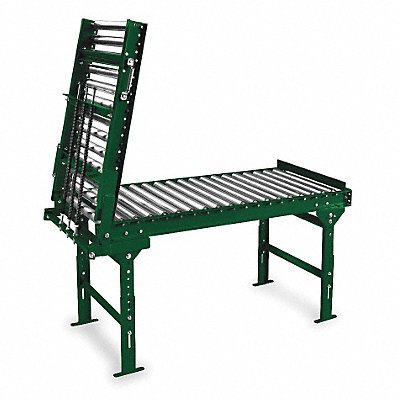 ASHLAND CONVEYOR WHG140B2203 Roller Conveyor 3 ft L 22 BF Steel