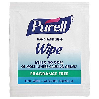 PURELL 90211M Sanitizer Wipes Alcohol 7 inL 5 inW