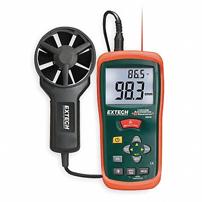 EXTECH AN200NIST Anemometer 80 to 5 900fpm 14 to 140F