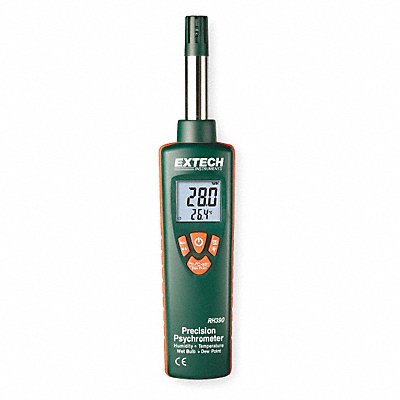 EXTECH RH390 Temp/Humdty Mtr 0 to 100 per Rel Hum Rng