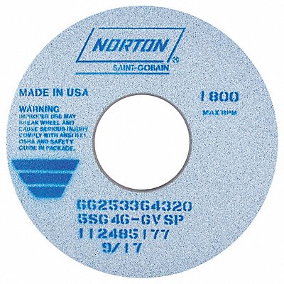 NORTON 66253364320 Grinding Wheel T1 14x1-1/2x5 CA 46G Blue