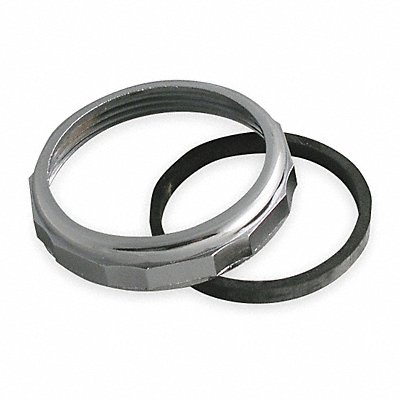 GRAINGER 1PNW7 Nut/Washer Zinc 2 in Pipe Size PK10