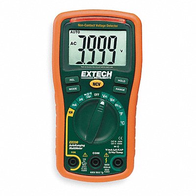 EXTECH EX330 Mini Digital Multimeter 600V 40 MOhms