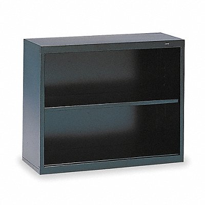 TENNSCO B30BK Welded Steel Bookcase 28in 2 Shelf Black