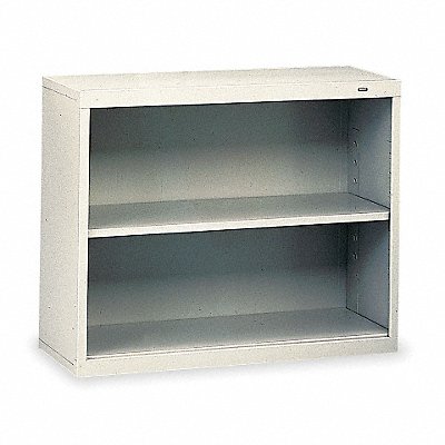 TENNSCO B30LG Welded Steel Bookcase 28in 2 Shelf Grey