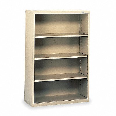 TENNSCO B53CP Welded Steel Bookcase 52in 4 Shelf Putty