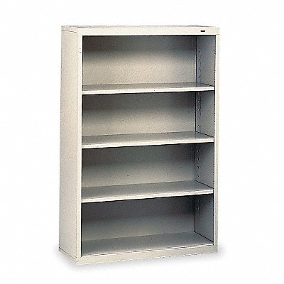 TENNSCO B53LG Welded Steel Bookcase 52in 4 Shelf Grey