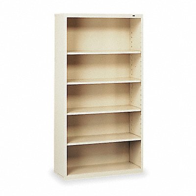TENNSCO B66CP Bookcase 66 Steel 5 Shelf Putty