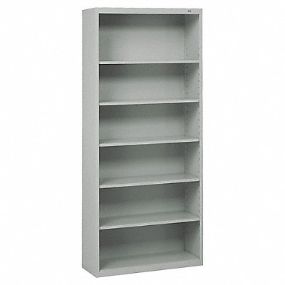 TENNSCO B78LG Welded Steel Bookcase 78 6 Shelf Grey
