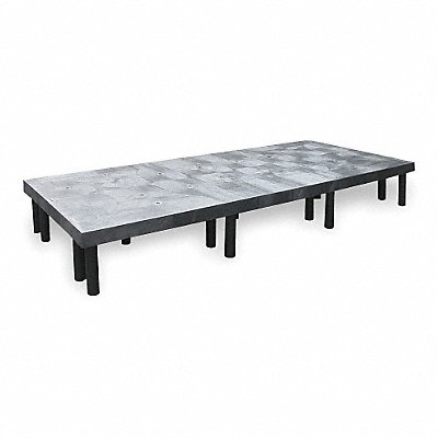 STRUCTURAL PLASTICS DT9636 Dunnage Rack 2700 lb HDPE 96 W x 36 D