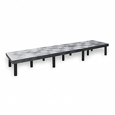 STRUCTURAL PLASTICS DT9624 Dunnage Rack 2250 lb HDPE 96 W x 24 D
