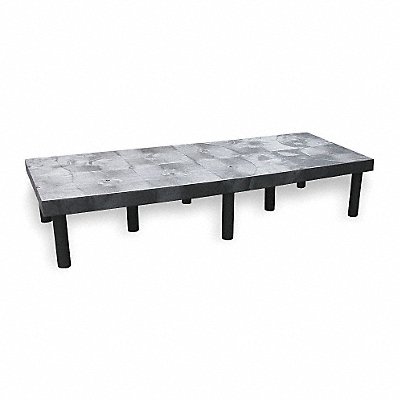 STRUCTURAL PLASTICS DT6624 Dunnage Rack 1500 lb HDPE 66 W x 24 D