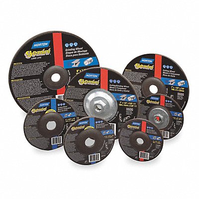 NORTON 66252801865 Depressed Grinding Wheel 7/8 CN Unthreaded Hole