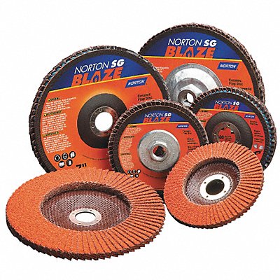 NORTON 66261183486 H7407 Fiber Disc 4 1/2 in Dia 7/8in Arbor