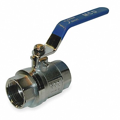 GRAINGER 107822CP Manual 2-Way Ball Valve IPS Brass