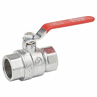 GRAINGER 107823CP Manual 2-Way Ball Valve IPS Brass