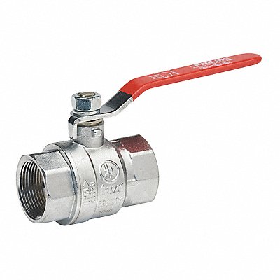GRAINGER 107826CP Manual 2-Way Ball Valve IPS Brass