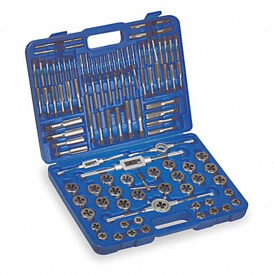 WESTWARD 1PZ38 Tap/Die Set 110 PC HSS