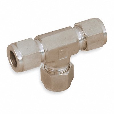 PARKER 6ET6316 Union Tee 316 SS A-LOKxA-LOKxA-LOK 3/8In