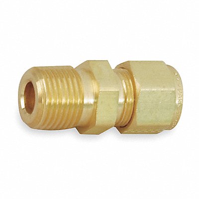 PARKER 4MSC8NB Connector Brass A-LOKxM 1/4Inx1/2In