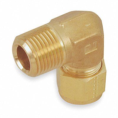 PARKER 6MSEL6NB Elbow 90 Brass A-LOKxM 3/8In