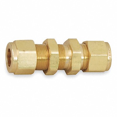 PARKER 6BC6B Bulkhead Union Brass A-LOKxA-LOK 3/8In