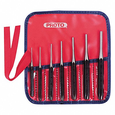 PROTO J48007 Drive Pin Punch Set 7 Pieces Steel