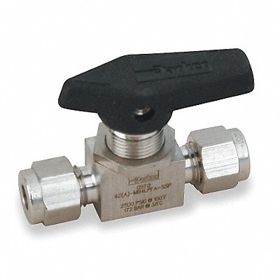 PARKER 8AMB8LPFASSP Manual 2-Way Ball Valve Comp 316 SS