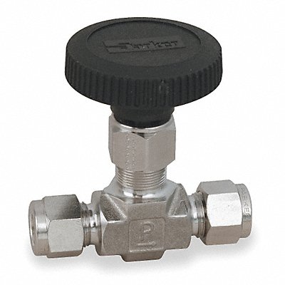 PARKER 4AV4LNSS Needle Valve Straight 316 SS 1/4 In.