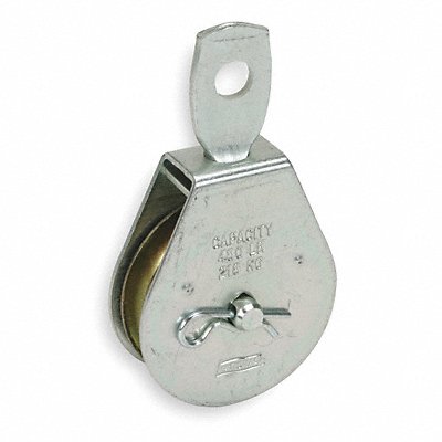 GRAINGER 1RCF3 Swivel Eye Pulley Zinc
