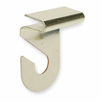 GRAINGER 1RCJ9 Single Point Hook Steel Brass PK2