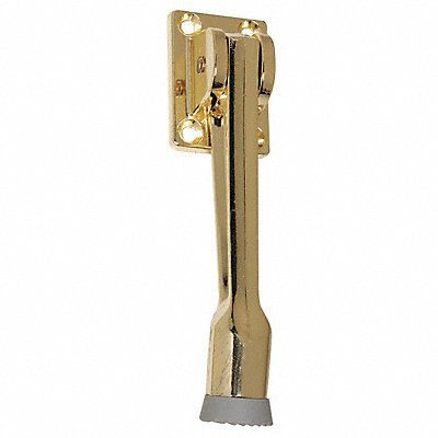 ROCKWOOD 4613 Lever Door Holder Pol Brass Cast Brass