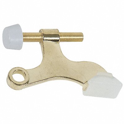 GRAINGER 1RCT5 Door Stop Pin Brass 2 Lx1 Hx1/2 In W